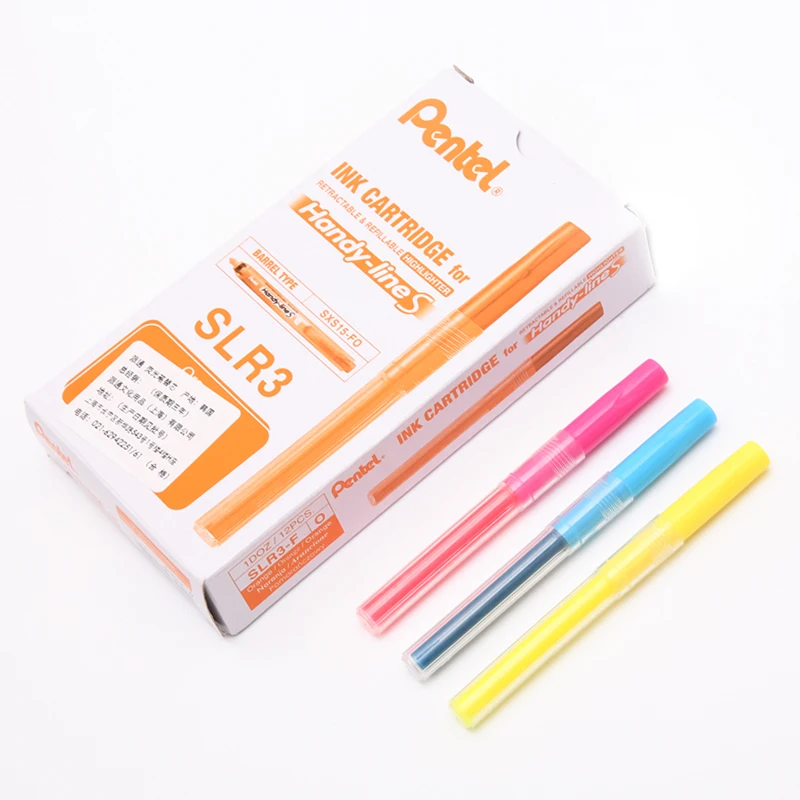 1 шт Япония Pentel SLR3 хайлайтер ручка Заправка для SXS15 6 цветов