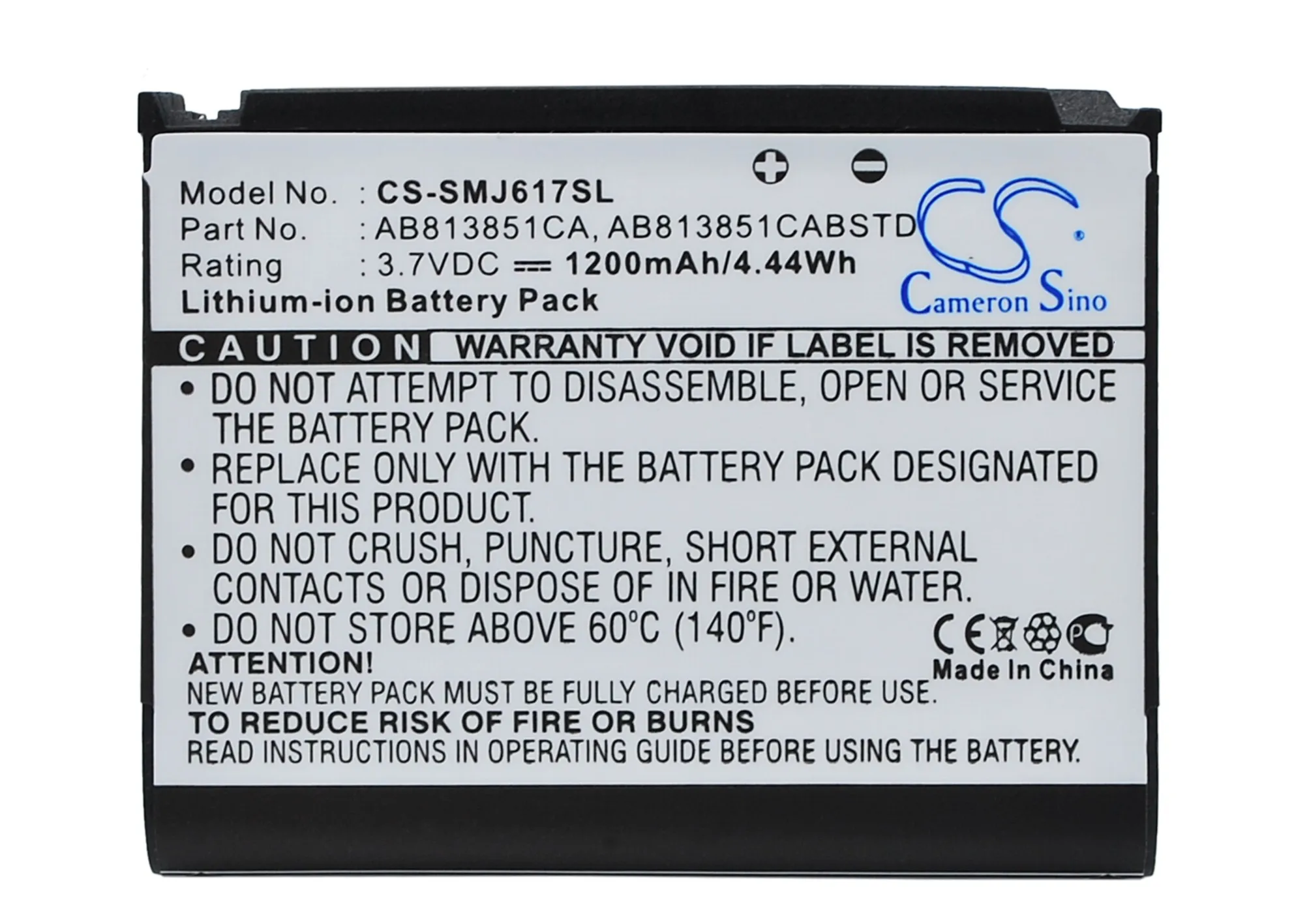 Cameron Sino аккумулятор 1200 мАч AB813851CA AB813851CABSTD для Samsung BLACKJACK II DM S105 SGH i617 SPH M510