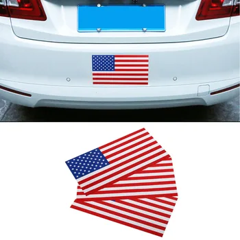 

3PC Removable Magnetic United States Flag Decal America Flag Car Vehicle Bumper Magnet Signs Car Sticker #SGB-10-3