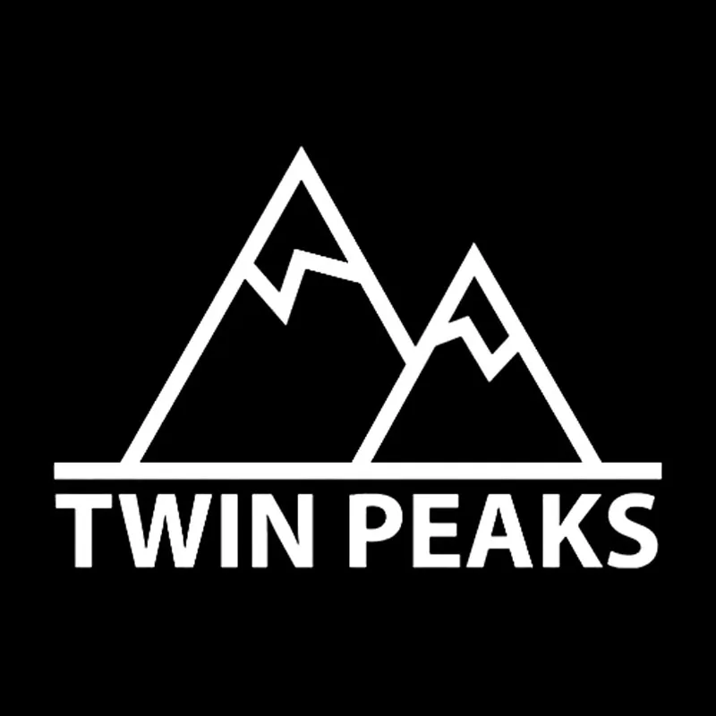 Виниловая наклейка для автомобиля QYPF изящная на окно 17 8 см * 12 1 TWIN PEAKS Mountain