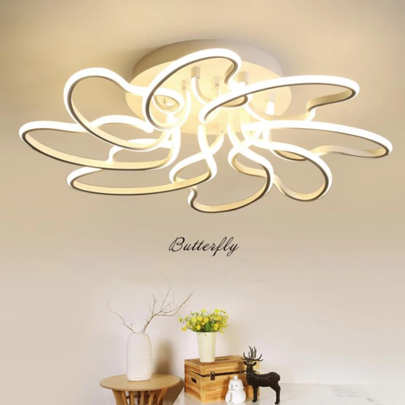 

Post-Modern Aluminum LED Ceiling Lights Minimalist Acrylic home lighting fixture creative living room bedroom LED Ceiling lamps