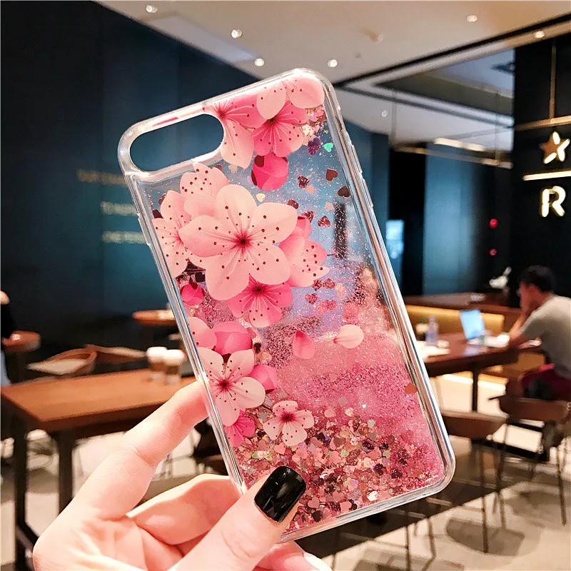 Quicksand Liquid Case For iPhone 5S 5 SE 5SE 6 6S 7 8 Plus X XR Sands Silicone Cover For iPhone 7 Case For iPhone XS Max Case