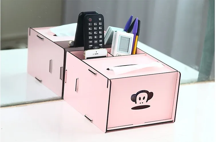 

Wool cosmetics multifunctional storage box tissue pumping box desktop storage box L-037 Home office storage free shipping