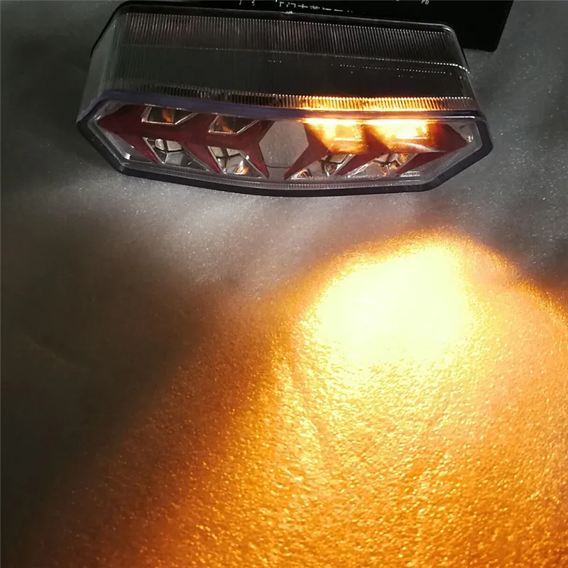 Светодиодный задний светильник, тормозной сигнал поворота, интегрированный светильник, задний светильник для Honda MSX125 CBR650 CTX700 CTX700N CTX 700, светильник-вспышка