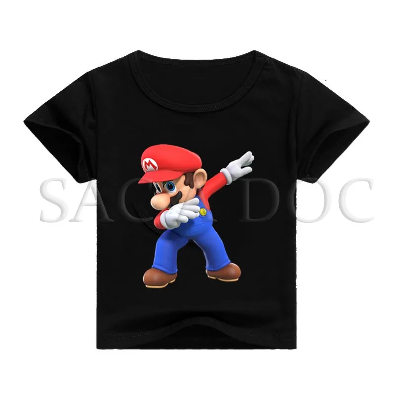 

Dabbing Super Mario 3D Print Kids T Shirt Baby Boys Girls Cartoon T-shirt Fashion Casual Tee Tops Summer Short Sleeve Tee Shirts