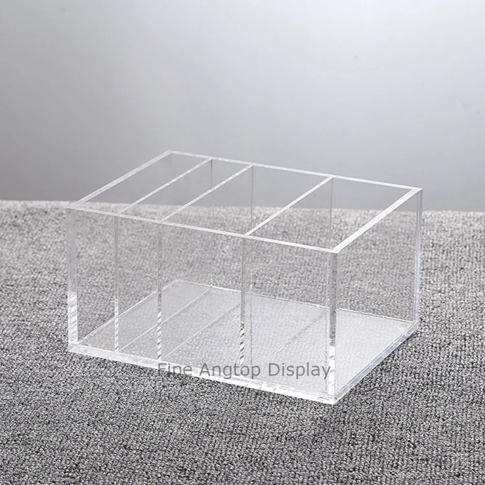

Modern Clear Acrylic Drawer Organizer Tray Box With 4 Grids Selection