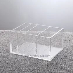 Современный прозрачный акриловый ящик Организатор лоток коробка с 4 сетки выбор