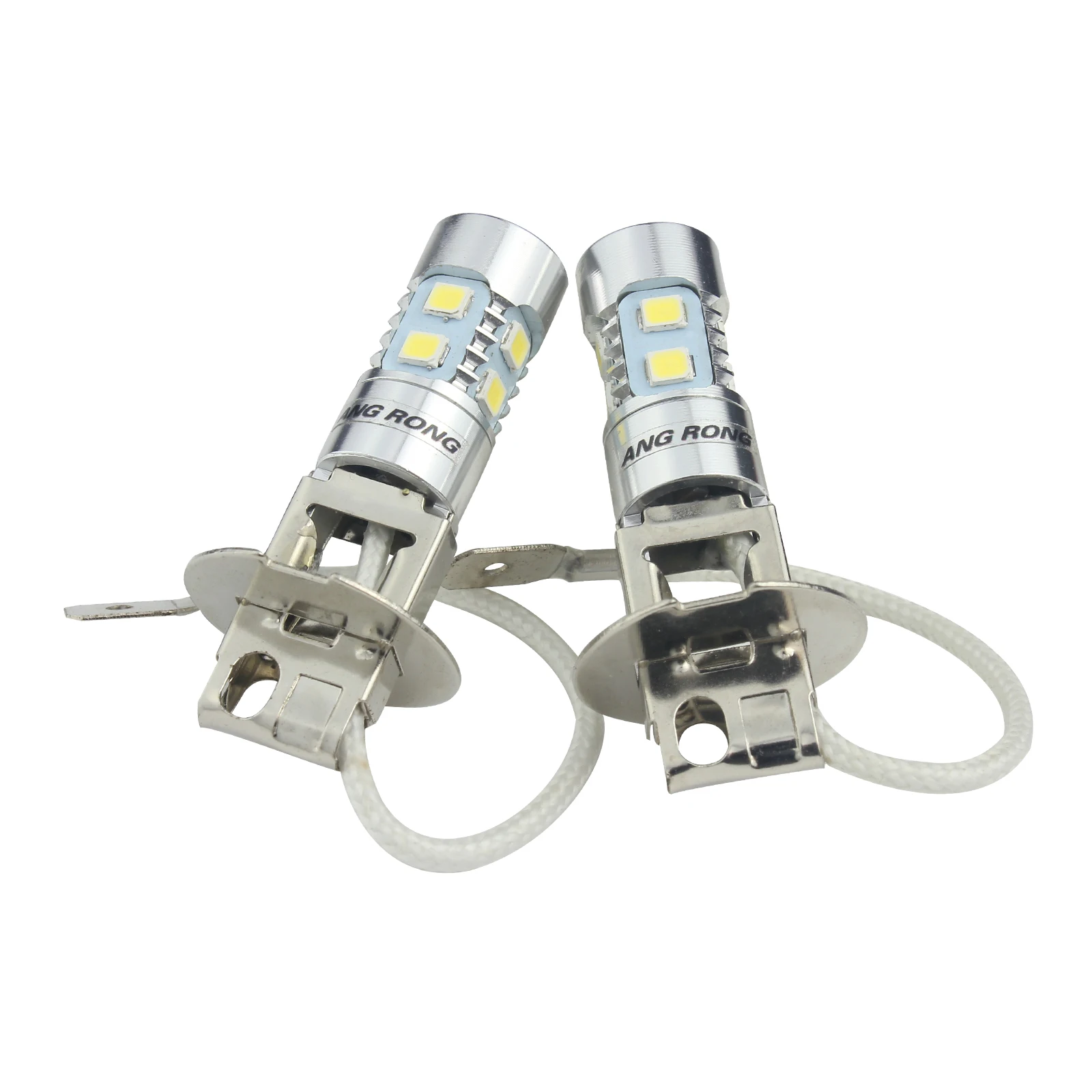 ANGRONG 2x H3 10 SMD SAMSUNG супер белый ксеноновый светодиодный светильник, противотуманный светильник, лампа для мотоцикла, Автомобильный светодиодный светильник