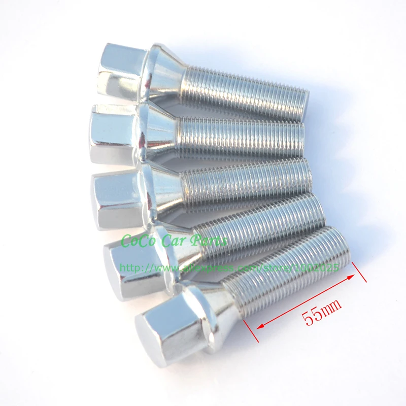 

1pc Cone Seat 14x1.25 Wheel Nuts 55mm Car Wheel Spacer Wheel Bolt