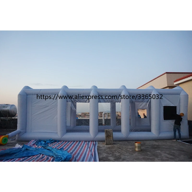 8M Length Used Inflatable Spray Booth, Portable Paint Booths