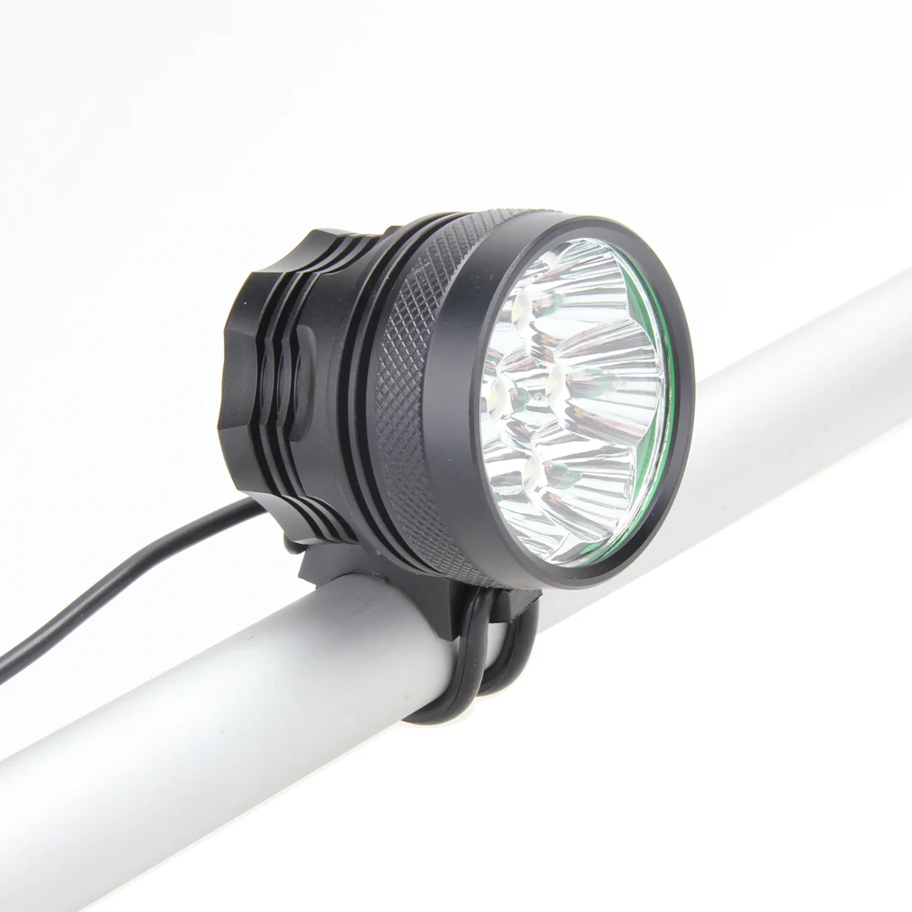 

12000mAh Front Bicycle Light Bike Lamp Headlamp + Battery Front Rear Tail Light Lamp Bike Accessories 7X T6 LED 15000Lm
