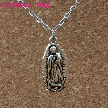

15pcs/lots Virgin Mary Zinc alloy Charms Pendant Necklaces Jewelry DIY 23.6 inches Chains A-379d