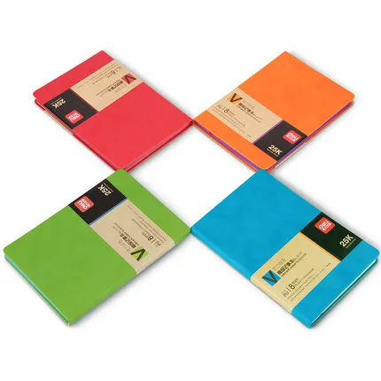 

deli 3177 vibrant color notebook vitality double faced color cover 114 sheets 25k deli notepad hard copy diary pocket notebook