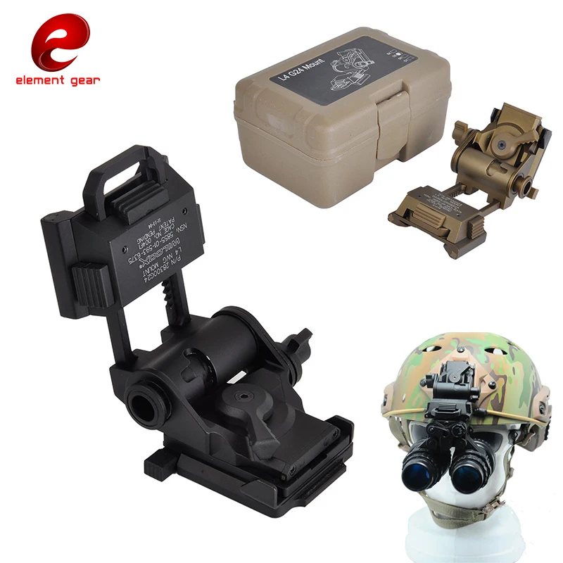 Детали для шлема Airsoft Element L4G24 CNC NVG алюминиевая рамка ночного видения PVS15/18|Шлемы| |