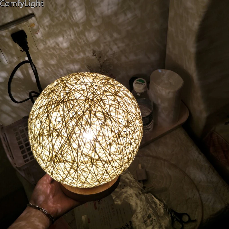 LED أضواء ليلية العين حماية الطفل مصباح غرفة نوم السرير خزانة مكتب ضوء ديكور المنزل الإبداعية هدية التنفس ليلة مصابيح E27