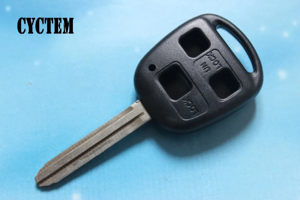 

3 Buttons Key Shell Fob Keyless Remote Case Housing Blank Cover Fit For Toyota Camry Toy43 Blade With Logo Free Shipping