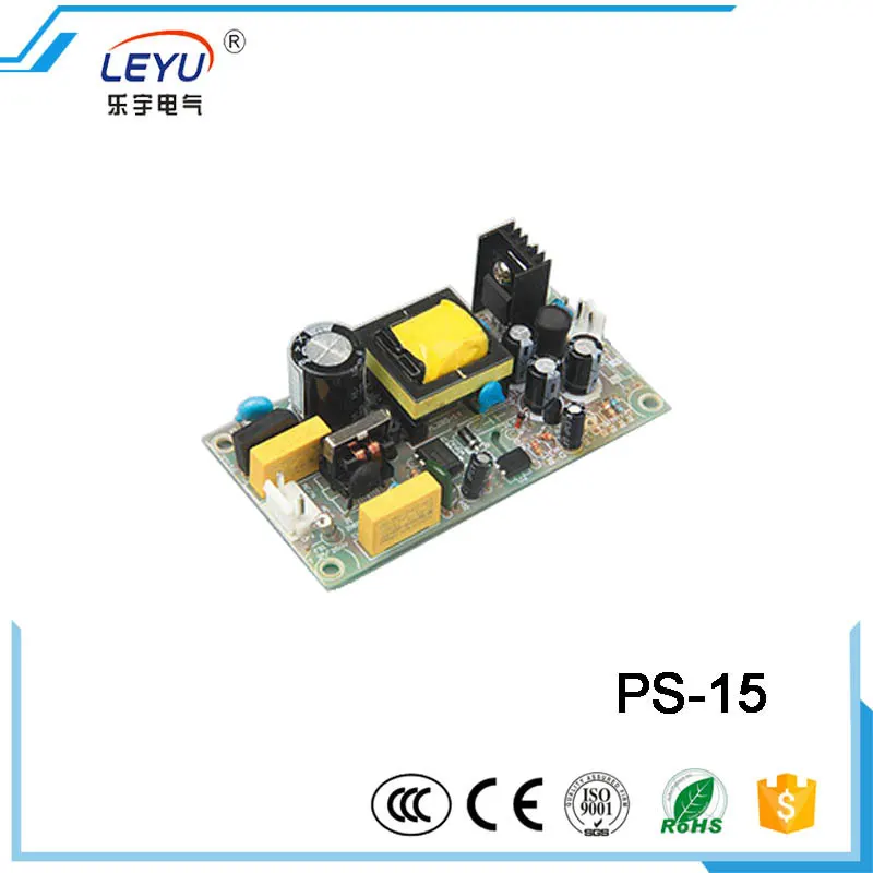 

led transformer open frame low cost power CE RoHS approved power LEYU PS-15-5 output 15w 5v switch power supply