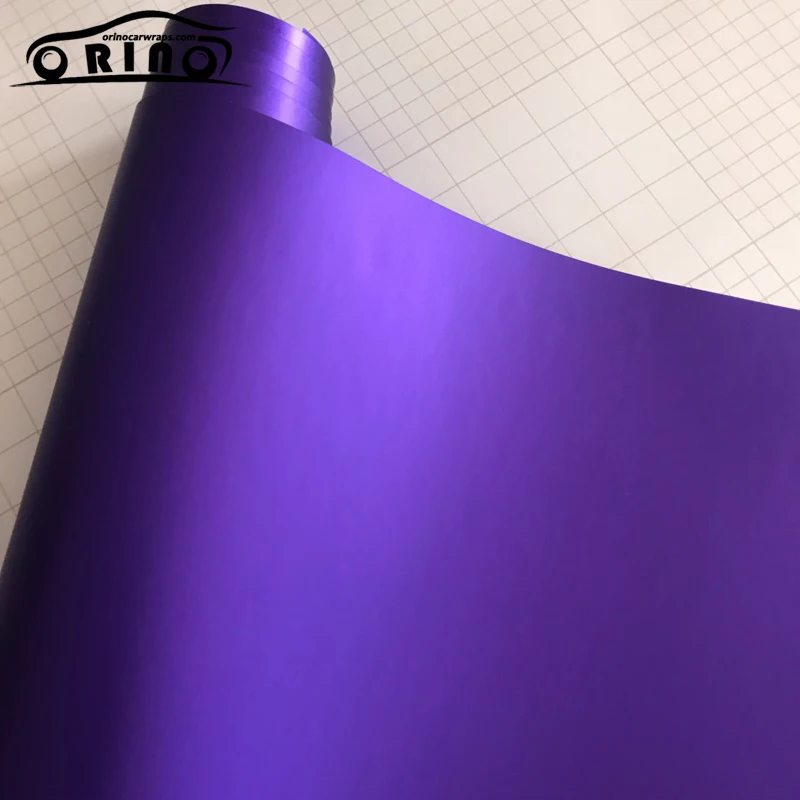 Purple Matte Metallic Chrome Vinyl Film Wrap-3