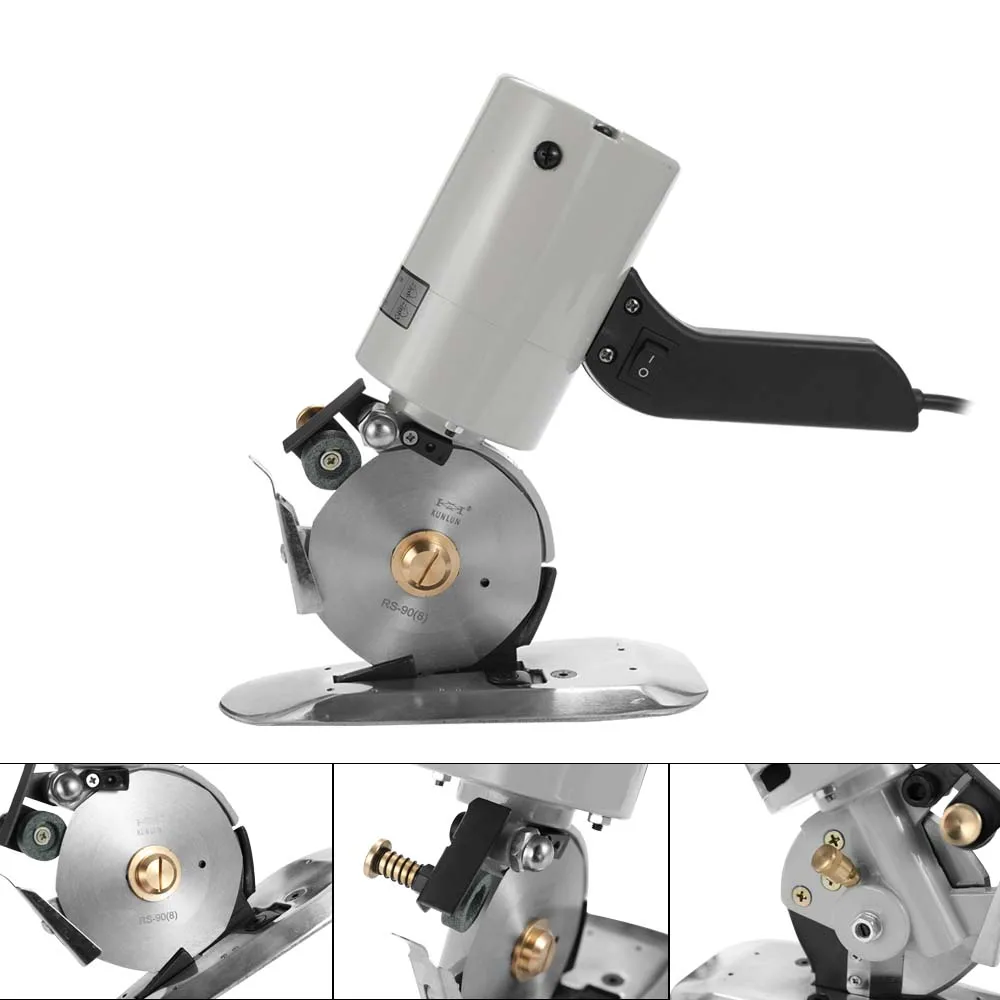 

High Quality Electric Portable Low-Noise Lightweight Cloth Cutter Fabric Round Cutting Machine TY-90B