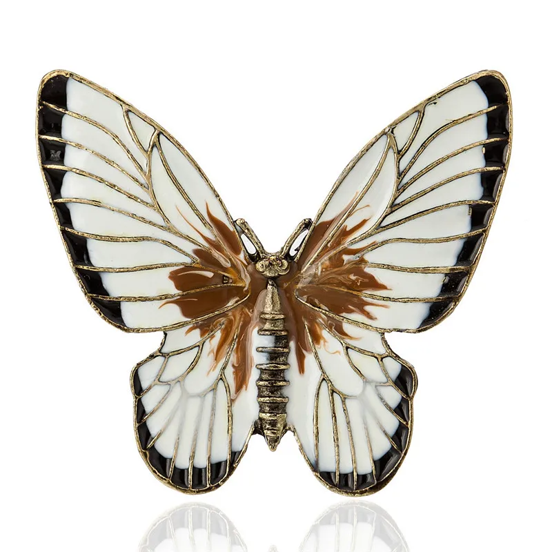 

Vintage Enamel Butterfly Brooches Metal Insect Hijab Needle Pins For Women Clothing Fashion Jewelry Accessory Scarf Clip