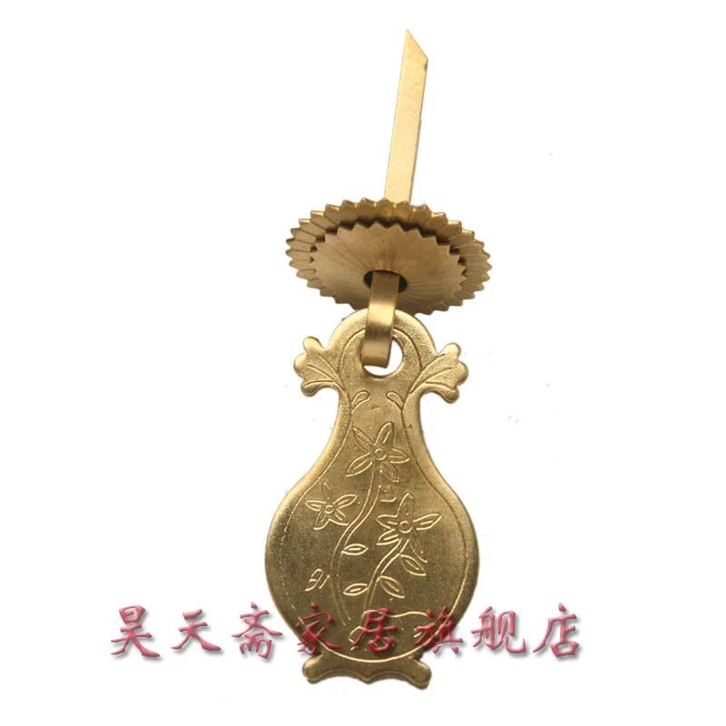 

[Haotian vegetarian] antique Ming and Qing furniture copper fittings / vase handle / drawer handle all copper HTE-015