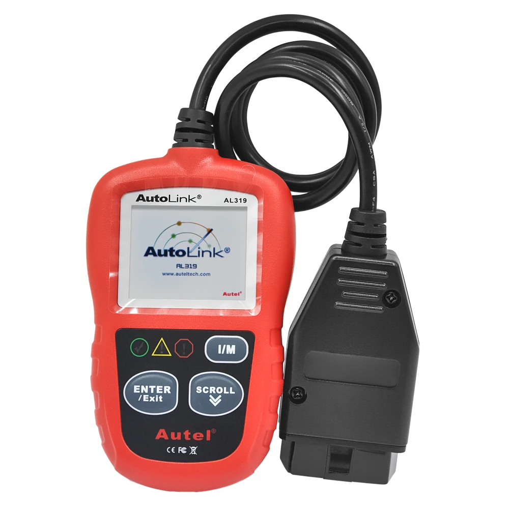 Autel Автоссылка AL319 OBD2 код сканирования обновление на официальном сайте Автоматическая диагностическая al 319 DIY код ридер