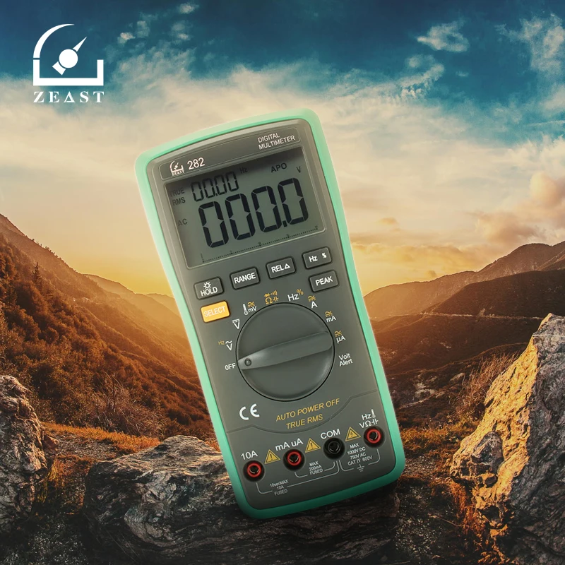 

20000 counts Digital Multimeter True RMS Auto Range Voltmeter Current Temperature Continuity Ohm Resistance Diode 4 1/2