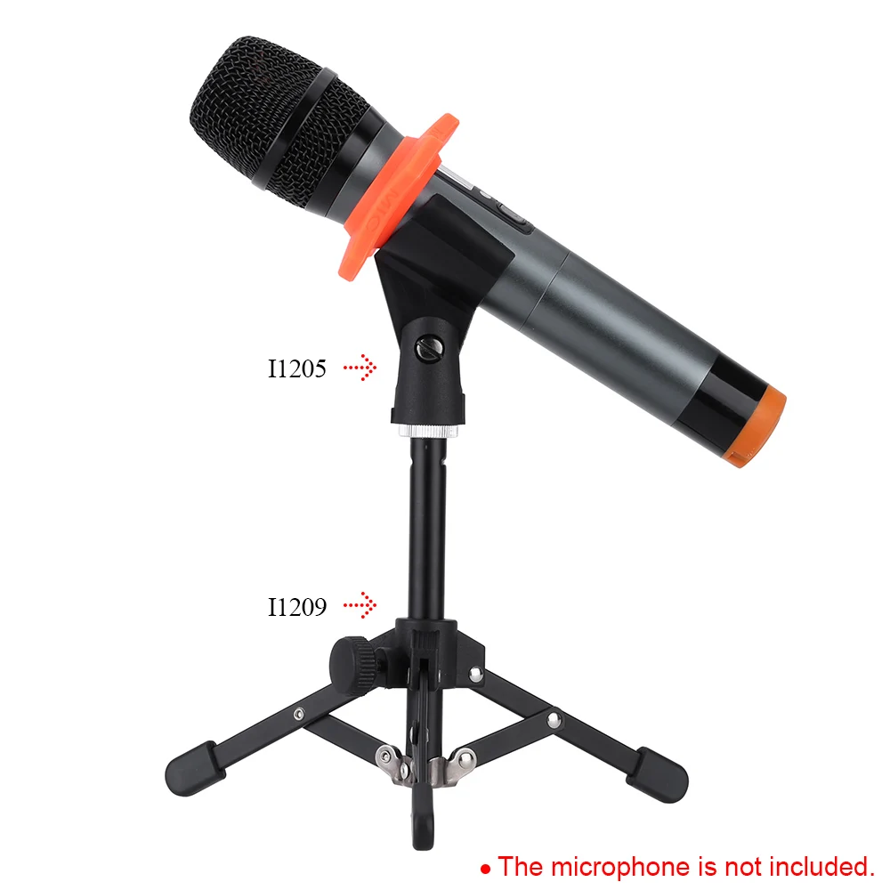Ammoon MS 12 мини подставка для микрофона Складная регулируемая настольная