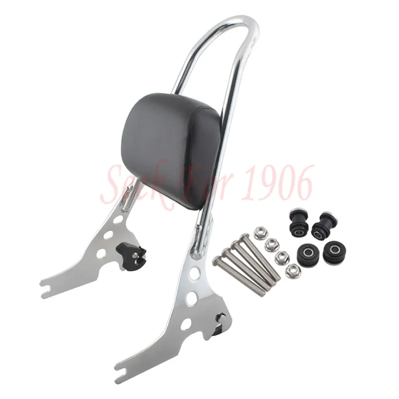 883 1200 Backrest with Rack UP Harley Sportster Detachable Sissy Bar for 04