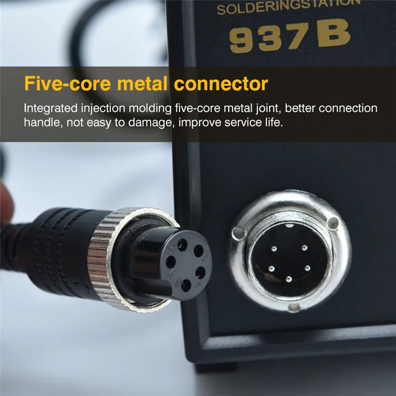 Digital Soldering Station Electronic Welding Iron Ceramic Quick Heating Rework Station Pluggable Temperature Control Tools hakko (2)
