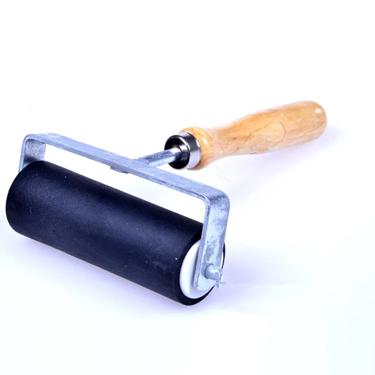 Rubber Rolling Pin Polymer Clay Stamping Roller Heavy Duty Hard Rubber