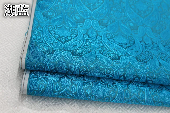 Diy Cos китайское платье кимоно Дамасская ткань жаккардовая парча шелковая одежда с имитацией ткани Pipa - Цвет: Lake Blue