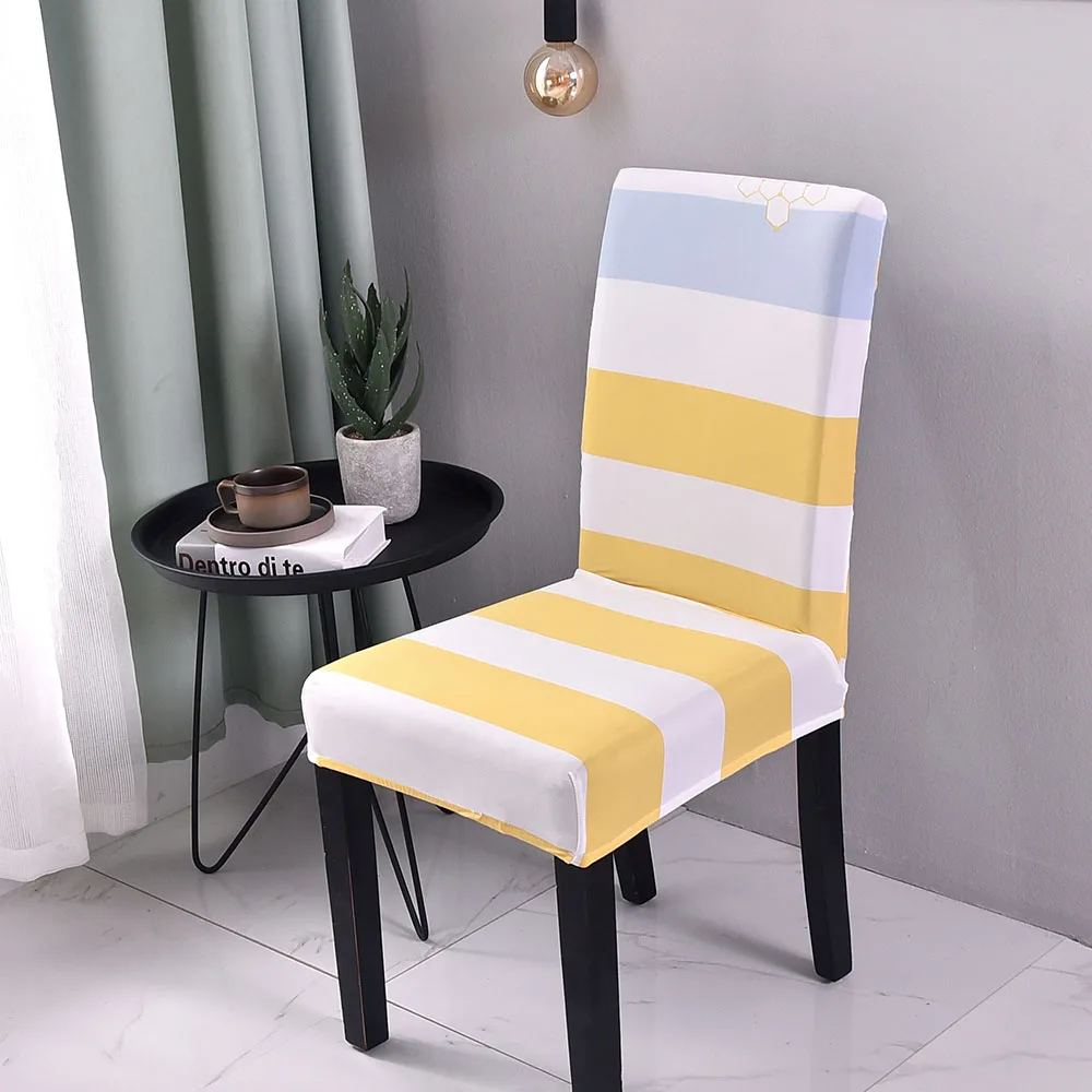

Flower Printing Removable Chair Cover Stretch Elastic Slipcovers For Weddings Banquet Folding Hotel Chair Covering