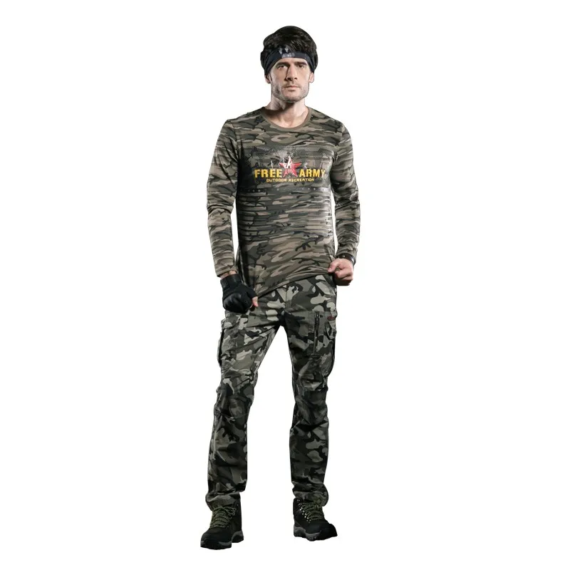 FreeArmy/брендовые военные модные хлопковые мужские брюки, повседневные свободные брюки-карго, брюки средней плотности с вышивкой и металлическими кнопками, штаны для бега