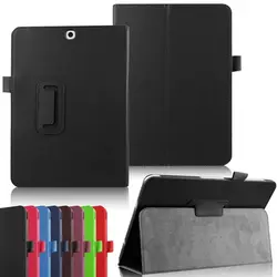 Новый 2-папка люкс Магнитный Folio Stand кожаный чехол защитный чехол для Samsung Galaxy Tab S2 9,7 T810 sm-t815 t815 9,7"