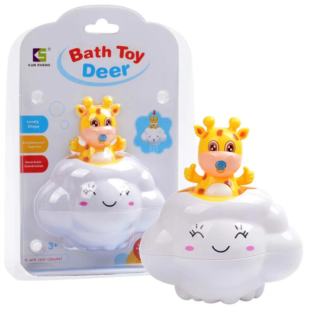 MrY Детские ванны игрушки для ванной олень облако воды спрей пластиковые игрушки раннее образование интеллект принадлежности для душа