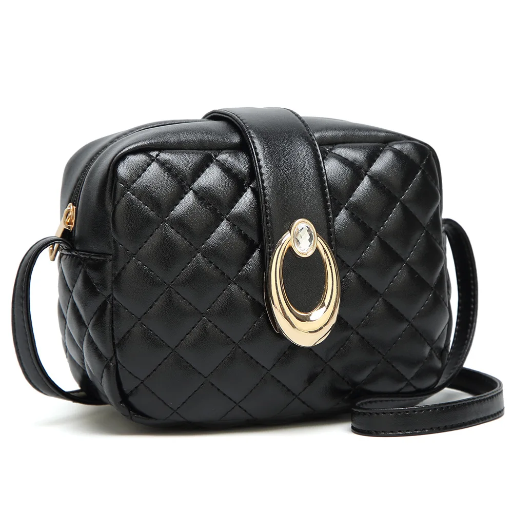 Circular Casual Small PU leather bags women shoulder crossbody ladies