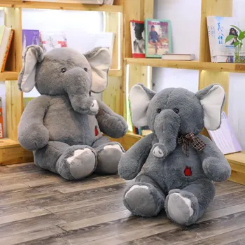 

50cm/75cm Lovely Elephant Plush Toy Soft Simulation Cartoon Elephant Stuffed Animal Doll Baby Appease Toys Kids Girls Presents