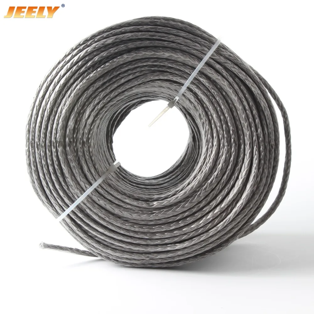 

JEELY 200m 6mm 12 Weaves UHMWPE Hollow Braid Marine Winch Towing Rope