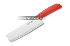 Острый керамический нож для кухни, 6 дюймов, нож для овощей и мяса с красочной ручкой, нож для хлеба, инструмент для приготовления пищи - Цвет: Red