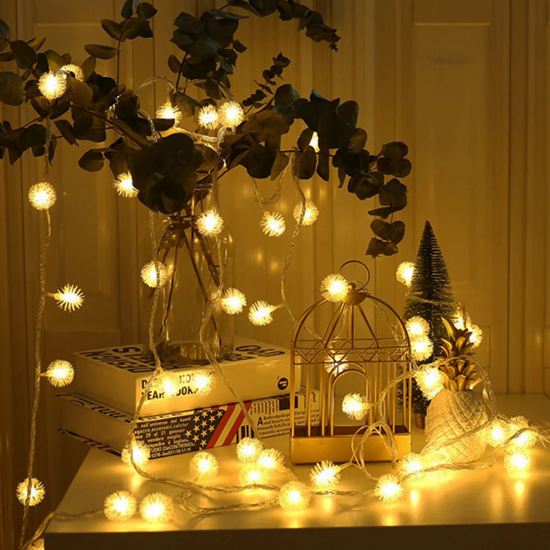 10 м 100 лампы шар светодиодный гирлянда Рождественская гирлянда праздник изящные свадебные светильники украшение для вечерние украшения наружное освещение
