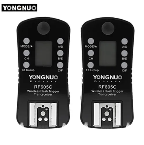 YONGNUO RF605C RF 605C RF605 C Беспроводной вспышка триггера и спуска затвора 16 Каналы для Canon