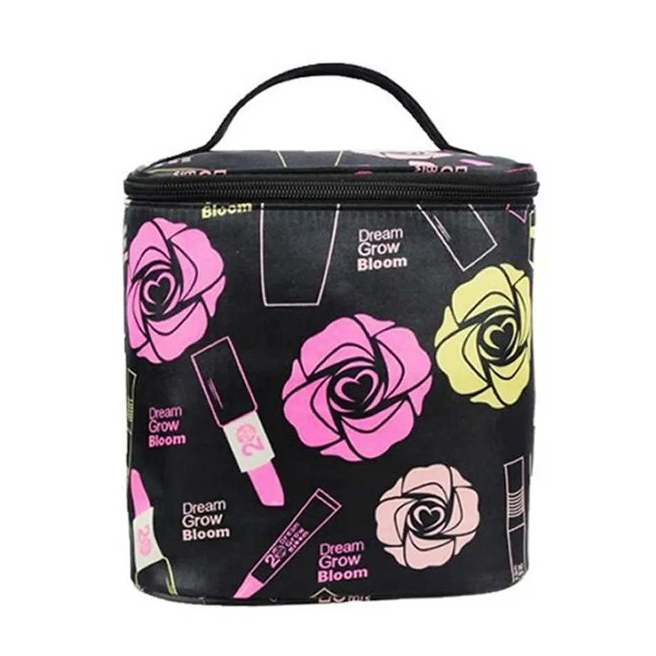 Модная косметичка с цветочными розами, большая дорожная женская косметичка, косметичка, сумка для туалетных принадлежностей, органайзер, косметички для женщин, Trousse Maquillage