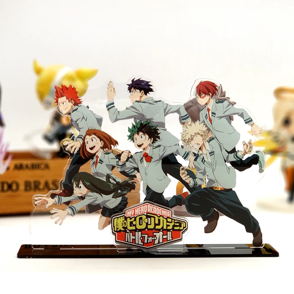 Amour merci mon héros académique Midoriya Izuku Shoto Bakugo acrylique stand figure modèle plaque titulaire gâteau topper anime boku non