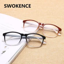 SWOKENCE, изысканные очки для чтения, для женщин и мужчин, высококлассные, полная оправа, пружинные петли, очки для пресбиопии, диоптрий+ 1,0 до+ 4,0, R154