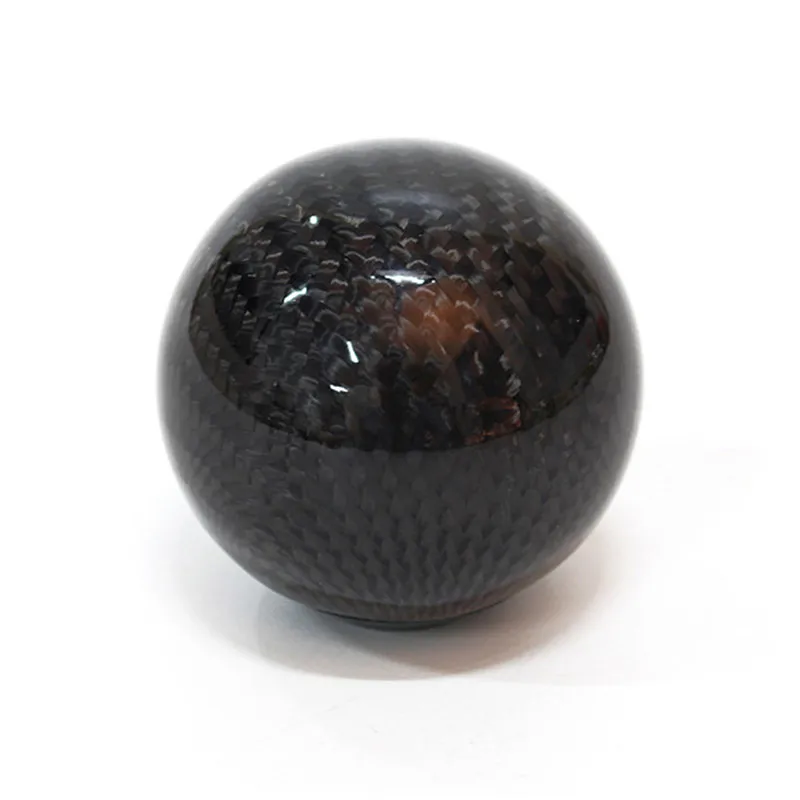 Billig Carbon Fiber Universal Auto Schaltknauf Hebel Stick Headball Arm Stift POMO MOMO AT MT M10 * 1,5 M10 * 1,25 M8 * 1,25 Vites Topuzu