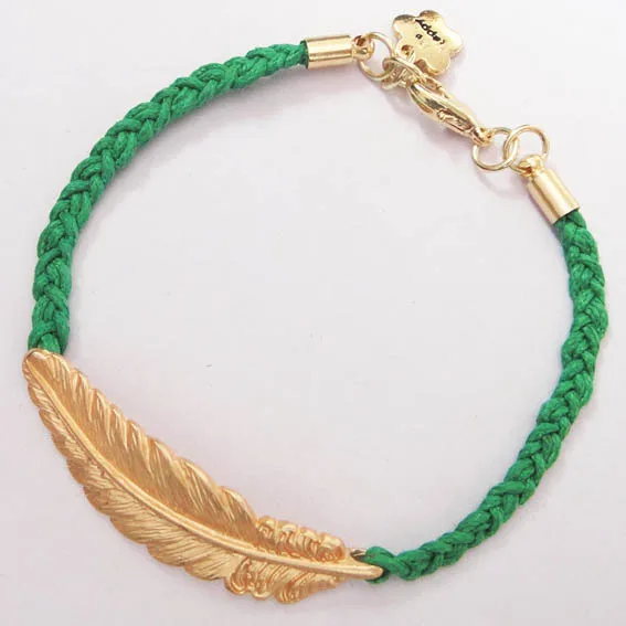 2015 Rushed Time-limited Pulseira Pulseiras Femininas Pulseras Original Handmade Jewelry Braided Bracelets Leaves Female Alloy | Украшения