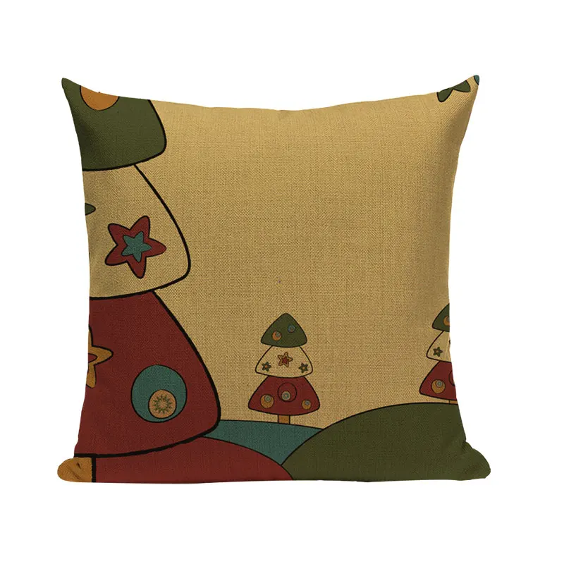 Рождественская наволочка для подушки с рисунком Санта-Клауса, квадратный чехол для подушки с оленем, диванная домашняя декоративная подушка, рождественские Almofadas Cojines - Цвет: 3685