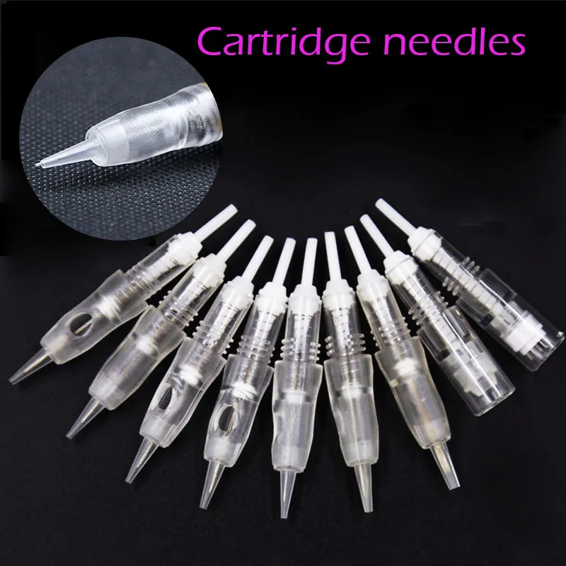 Disposable 8MM Screw Tattoo Cartridge Needles  Permanent Makeup Pen Machine Needles for   Permanent lip eyebrow Tattoo  Machine -1