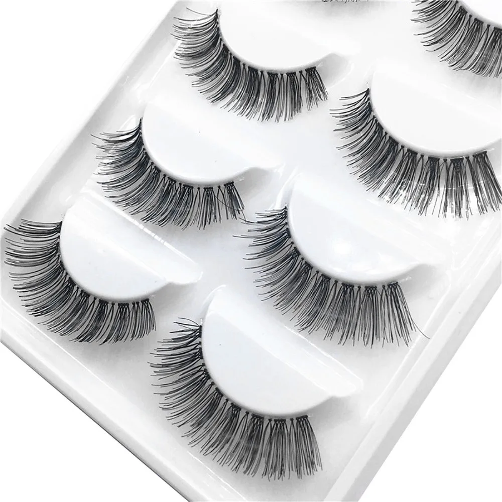 Wispy lashes 3d lashes 5 пар густая пушистая полоса ресницы длинные натуральные вечерние увеличивающие на оба глаза магнитные ресницы YL